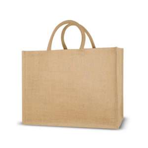 Bayge - Wide Laminated Jute Bag (Natural)