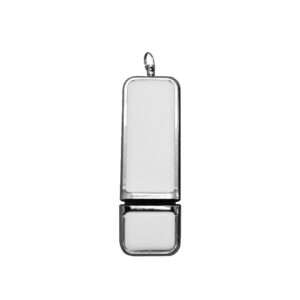Delta - Leather & Metal USB - White