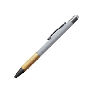 Monza - Rubber Finish Metal Ball Point Click Pen - Grey