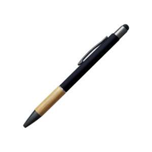 Monza - Rubber Finish Metal Ball Point Click Pen - Black
