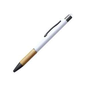 Monza - Rubber Finish Metal Ball Point Click Pen - White