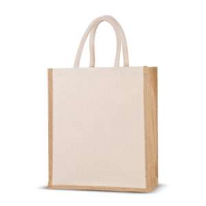 Scotty - 10 OZ Vertical Laminated Canvas Bag with Jute Gusset (Natural)