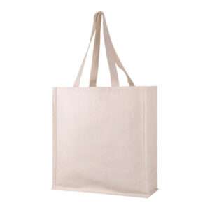Spacey - 10 OZ Canvas Tote Bag with All Sides Gusset (Natural)