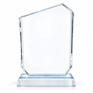Slanted-Top Crystal Glass Award