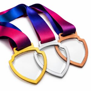 Shield Metal & Glass Medal