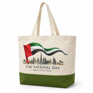 UAE National Day Cotton Tote Bag – 350 GSM