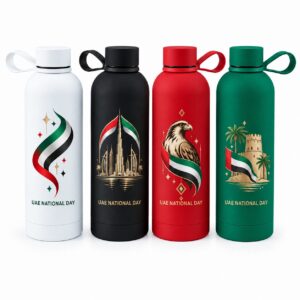UAE National Day Stainless Steel Water Bottle – 500ml