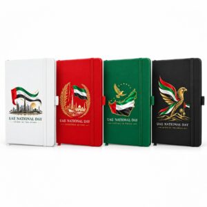 UAE National Day A5 PU Leather Notebook with Pen Holder