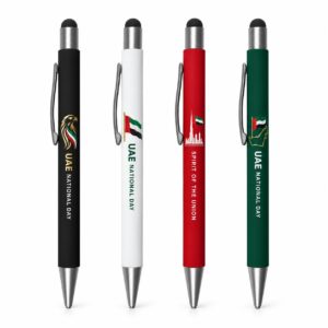 UAE National Day Rubberized Metal Stylus Pen